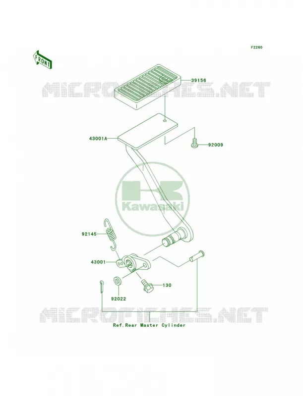 Brake PedalTorque Link Kawasaki MOTOS 1500 2005 Vulcan 1500 Classic  VN1500-N4