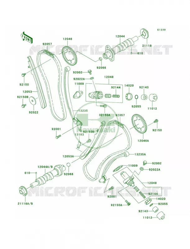 CamshaftsTensioner Kawasaki MOTOS 1500 2005 Vulcan 1500 Drifter  VN1500-R5