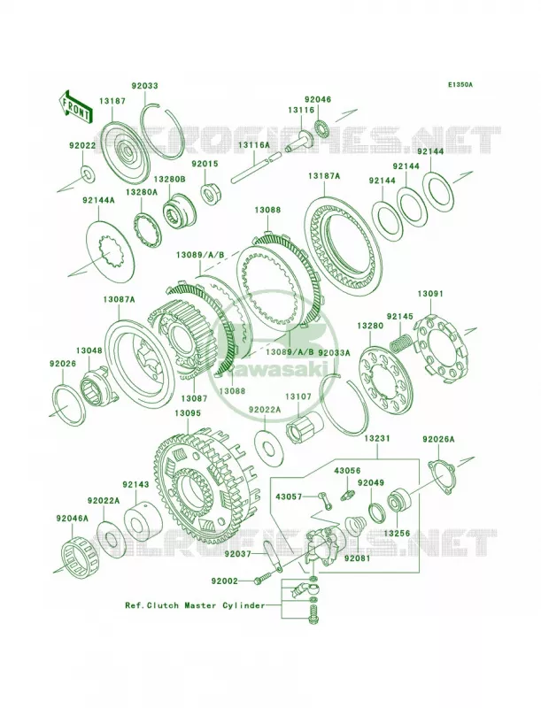 ClutchR4R5 Kawasaki MOTOS 1500 2005 Vulcan 1500 Drifter  VN1500-R5