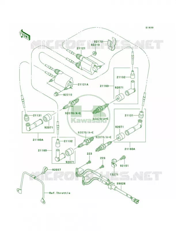 Ignition System Kawasaki MOTOS 1500 2005 Vulcan 1500 Drifter  VN1500-R5