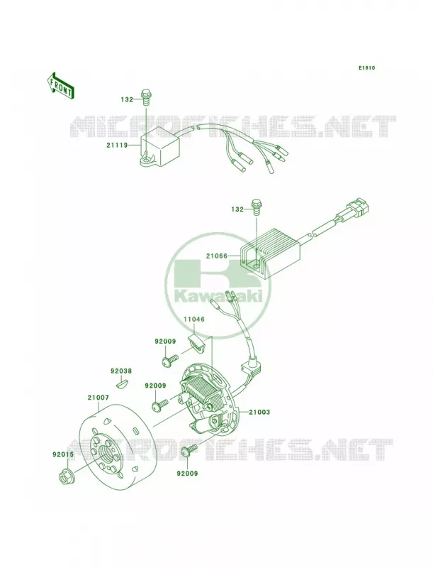 Generator Kawasaki MOTOS 200 2005 KDX200  KDX200-H11