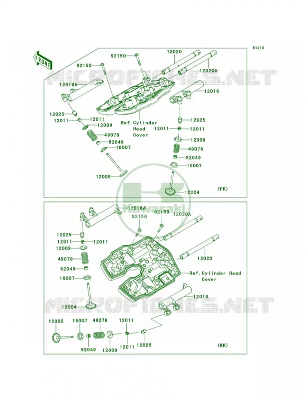 Valves Kawasaki MOTOS 2000 2005 Vulcan 2000  VN2000-A2