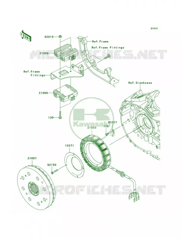 Generator Kawasaki MOTOS 2000 2005 Vulcan 2000 Limited  VN2000-D1