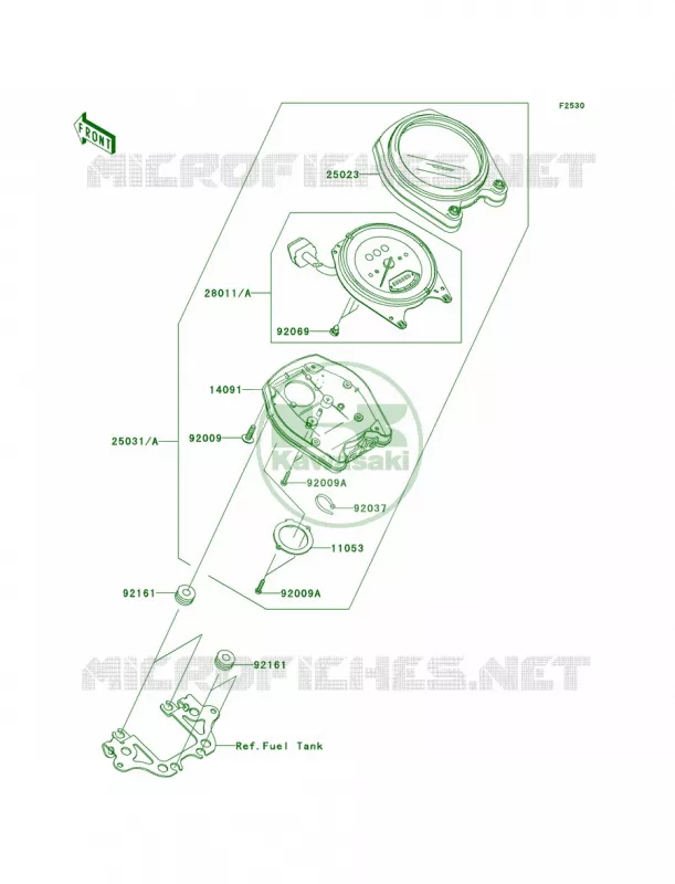 Meters Kawasaki MOTOS 2000 2005 Vulcan 2000 Limited  VN2000-D1