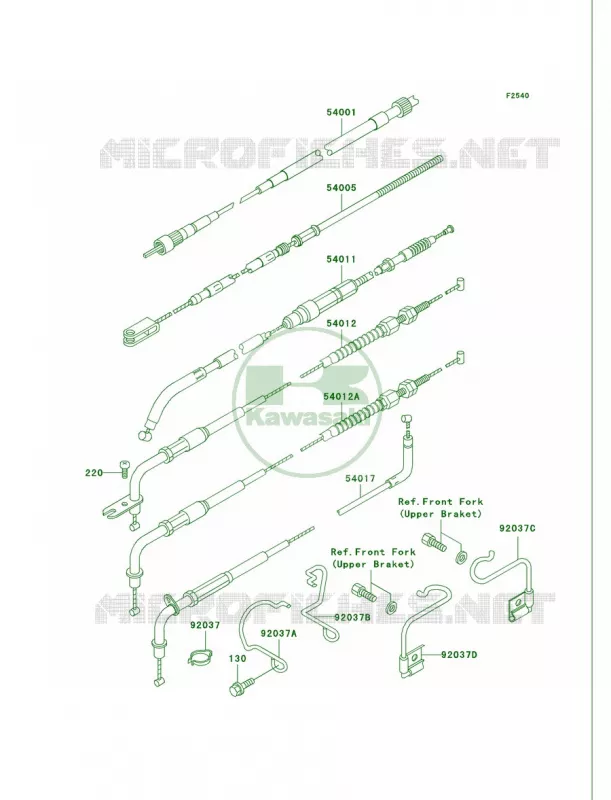 Cables Kawasaki MOTOS 750 2005 Vulcan 750  VN750-A21