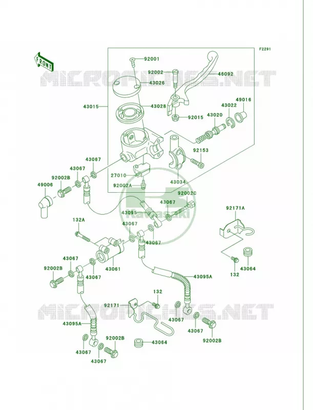 Front Master Cylinder Kawasaki MOTOS 750 2005 Vulcan 750  VN750-A21