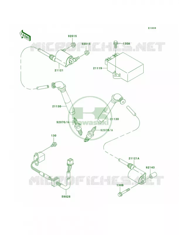 Ignition System Kawasaki MOTOS 800 2005 Vulcan 800  VN800-A11