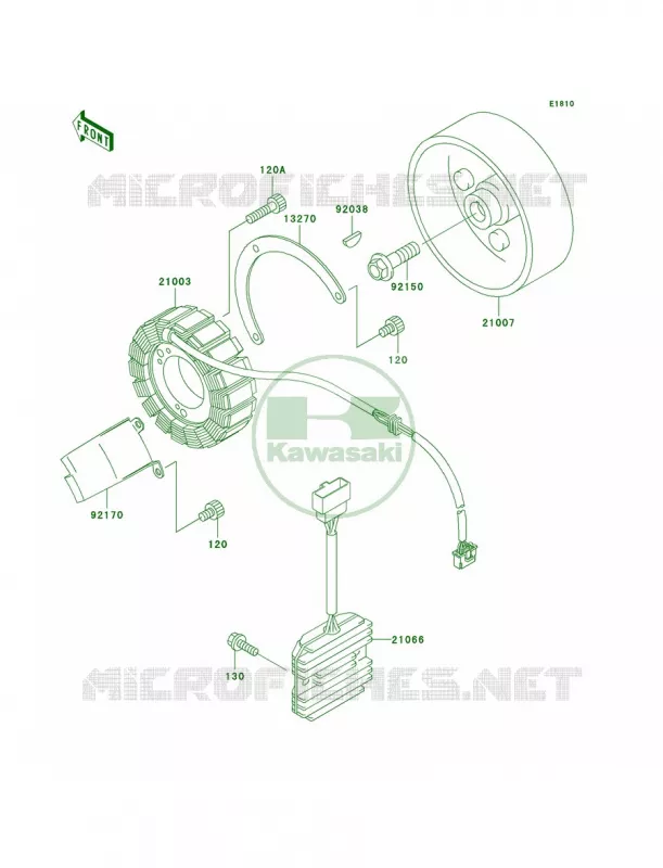 Generator Kawasaki MOTOS 800 2005 Vulcan 800 Classic  VN800-B10