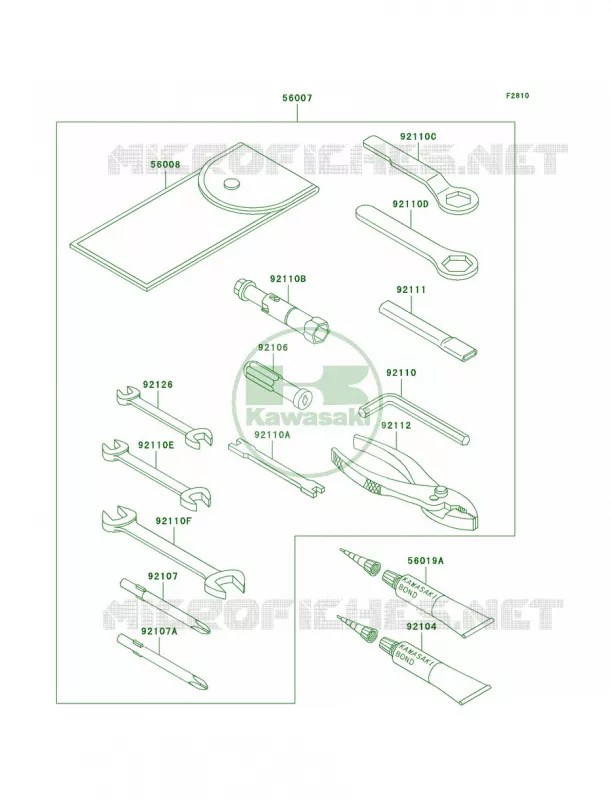 Owner's Tools Kawasaki MOTOS 800 2005 Vulcan 800 Classic  VN800-B10
