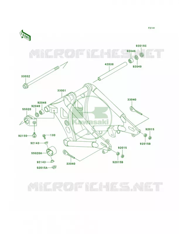 Swingarm Kawasaki MOTOS 800 2005 Vulcan 800 Classic  VN800-B10