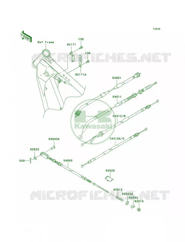 Cables Kawasaki MOTOS 125 2004 Eliminator 125  BN125-A7