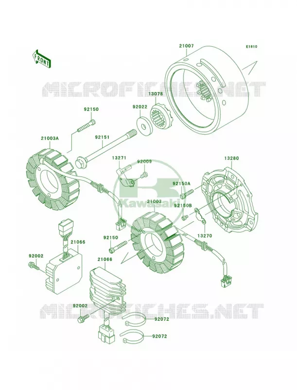 Generator Kawasaki MOTOS 1500 2004 Vulcan 1500 Classic  VN1500-E7