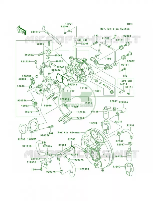 Throttle Kawasaki MOTOS 1600 2004 Vulcan 1600 Classic  VN1600-A2