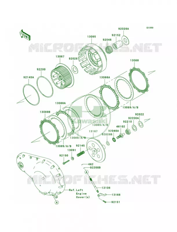Clutch Kawasaki MOTOS 2000 2004 Vulcan 2000  VN2000-A1