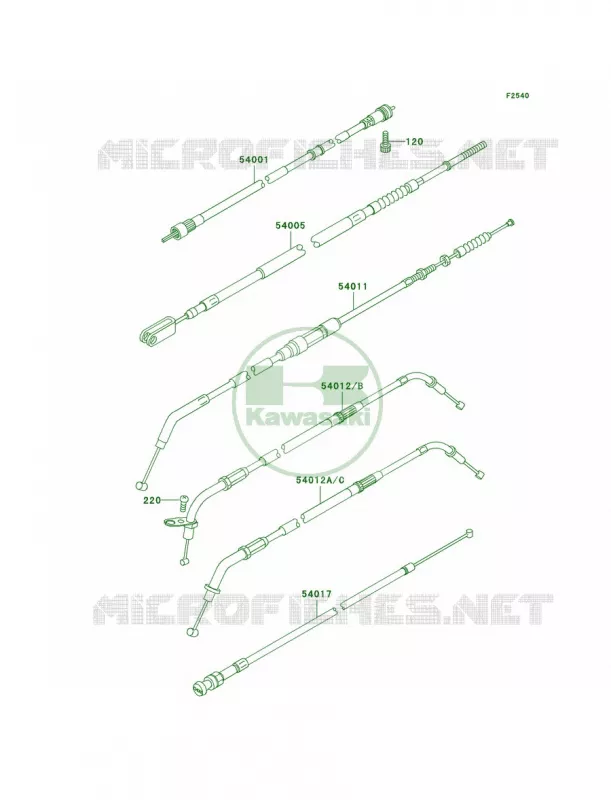 Cables Kawasaki MOTOS 800 2004 Vulcan 800 Classic  VN800-B9