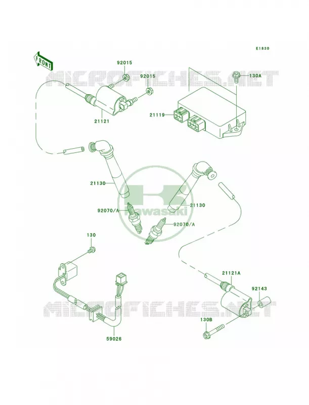 Ignition System Kawasaki MOTOS 800 2004 Vulcan 800 Drifter  VN800-E4