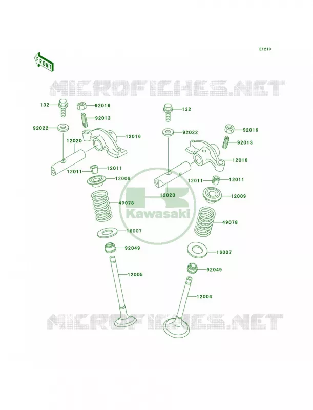 Valves Kawasaki MOTOS 125 2003 Eliminator 125  BN125-A6