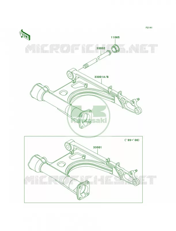 Swingarm Kawasaki MOTOS 1500 2003 Vulcan 1500 Classic  VN1500-E6