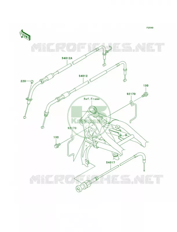 Cables Kawasaki MOTOS 1500 2003 Vulcan 1500 Mean Streak  VN1500-P2