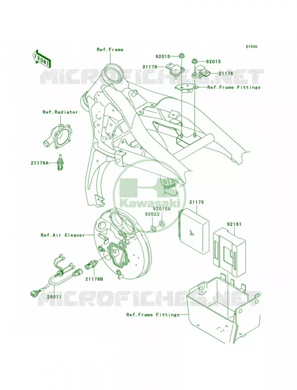 Fuel Injection Kawasaki MOTOS 1500 2003 Vulcan 1500 Mean Streak  VN1500-P2