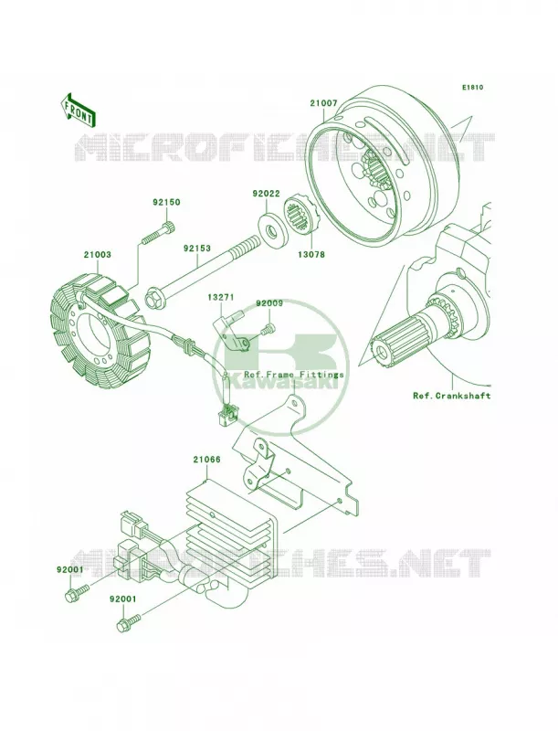 Generator Kawasaki MOTOS 1500 2003 Vulcan 1500 Mean Streak  VN1500-P2