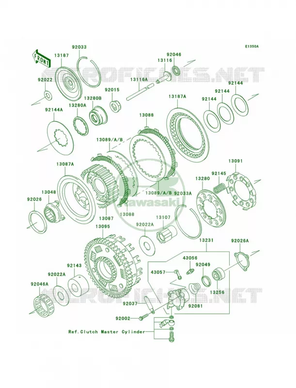 ClutchR4R5 Kawasaki MOTOS 1500 2003 Vulcan 1500 Drifter  VN1500-R3