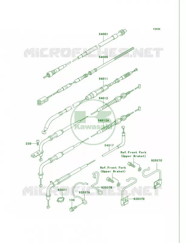 Cables Kawasaki MOTOS 750 2003 Vulcan 750  VN750-A19