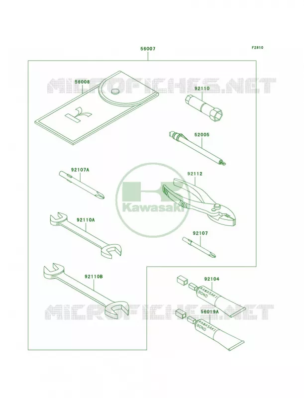 Owner's Tools Kawasaki MOTOS 750 2003 Vulcan 750  VN750-A19
