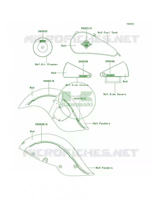 DecalsRedE3 Kawasaki MOTOS 800 2003 Vulcan 800 Drifter  VN800-E3