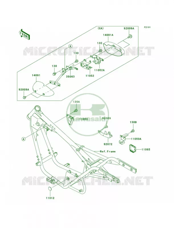Frame Fittings Kawasaki MOTOS 125 2002 Eliminator 125  BN125-A5