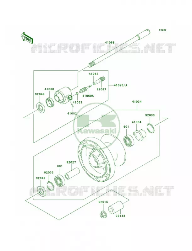 Front Wheel Kawasaki MOTOS 1500 2002 Vulcan 1500 Classic  VN1500-E5