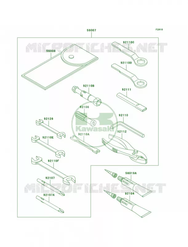 Owner's Tools Kawasaki MOTOS 800 2002 Vulcan 800  VN800-A8