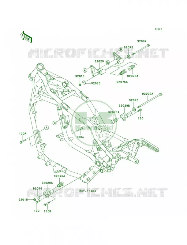 Engine Mount Kawasaki MOTOS 1500 2001 Vulcan 1500 Classic Fi  VN1500-N2