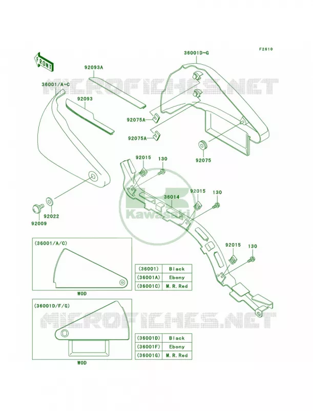 Side CoversChain Cover Kawasaki MOTOS 800 2001 Vulcan 800 Drifter  VN800-E1