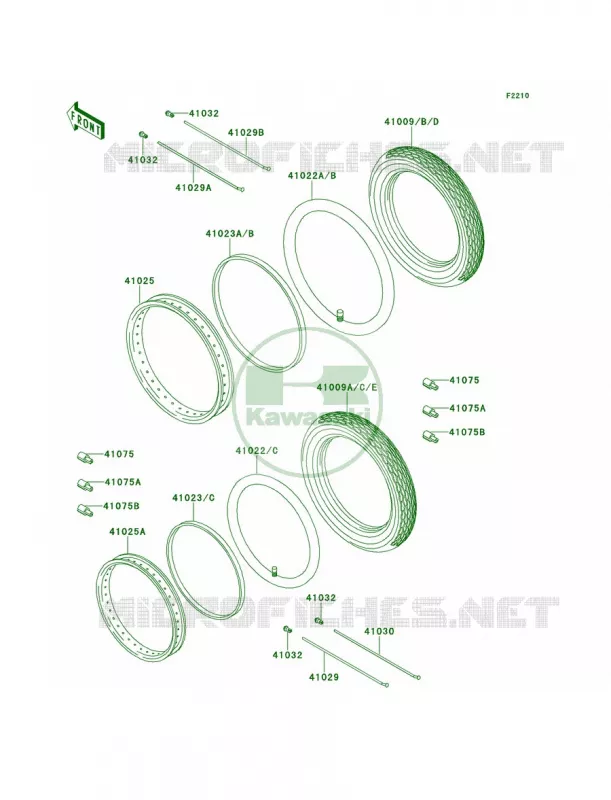 Tires Kawasaki MOTOS 650 2000 W650  EJ650-A2