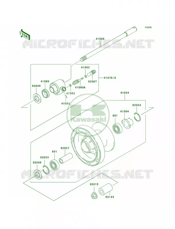 Front Wheel Kawasaki MOTOS 1500 2000 Vulcan 1500 Classic  VN1500-E3