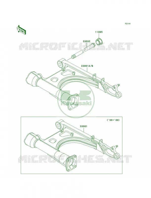 Swingarm Kawasaki MOTOS 1500 2000 Vulcan 1500 Classic  VN1500-E3