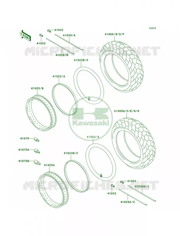 Tires Kawasaki MOTOS 1500 2000 Vulcan 1500 Classic  VN1500-E3