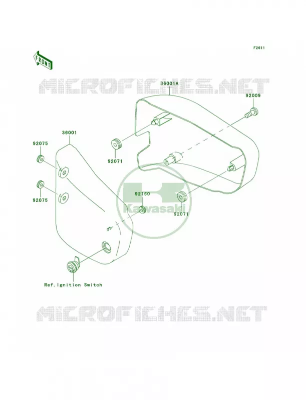 Side Covers Kawasaki MOTOS 1500 2000 Vulcan 1500 Drifter  VN1500-J2
