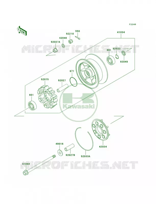 Rear WheelChain Kawasaki MOTOS 1500 2000 Vulcan 1500 Classic Fi  VN1500-N1