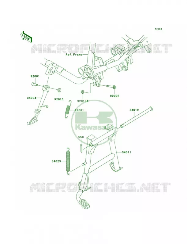 Stands Kawasaki MOTOS 750 2000 Vulcan 750  VN750-A16
