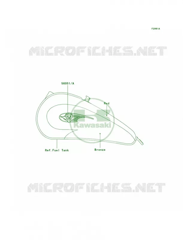 DecalsVN800-A7 Kawasaki MOTOS 800 2000 Vulcan 800  VN800-A6