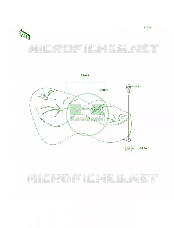 Seat Kawasaki MOTOS 800 2000 Vulcan 800  VN800-A6