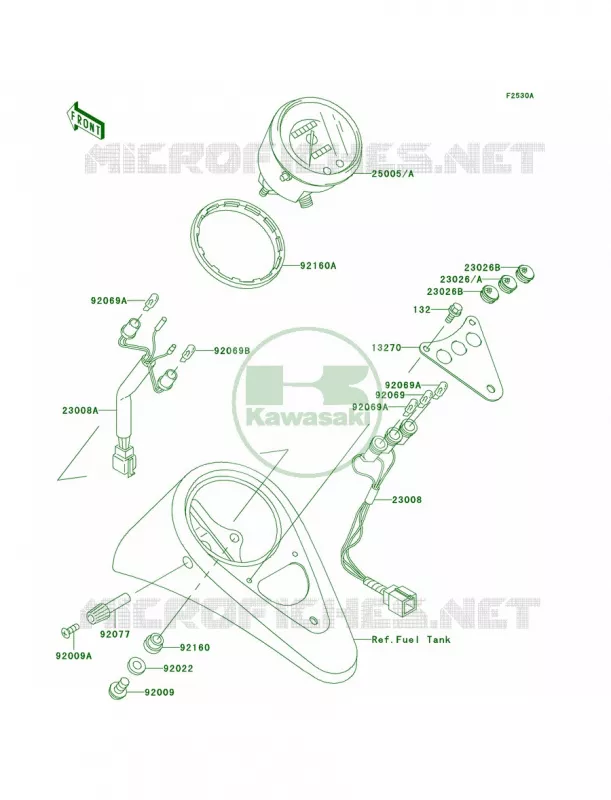 MetersVN800-B2B3B4B5 Kawasaki MOTOS 800 2000 Vulcan 800 Classic  VN800-B5