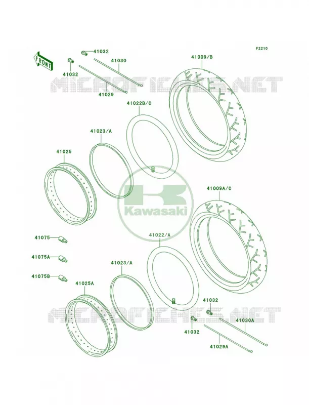 Tires Kawasaki MOTOS 800 2000 Vulcan 800 Drifter  VN800-C2