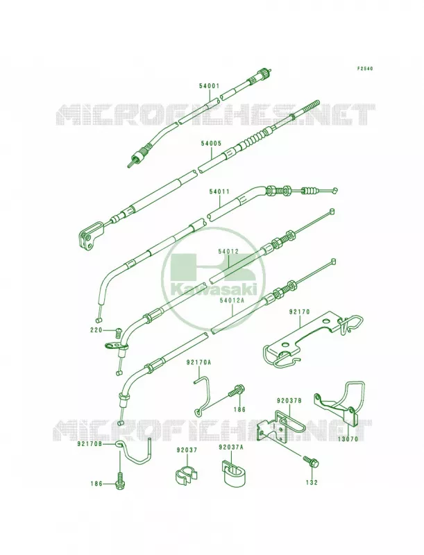 Cables Kawasaki MOTOS 500 1999 Vulcan 500 LTD  EN500-C4