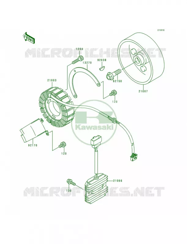 Generator Kawasaki MOTOS 800 1999 Vulcan 800  VN800-A5