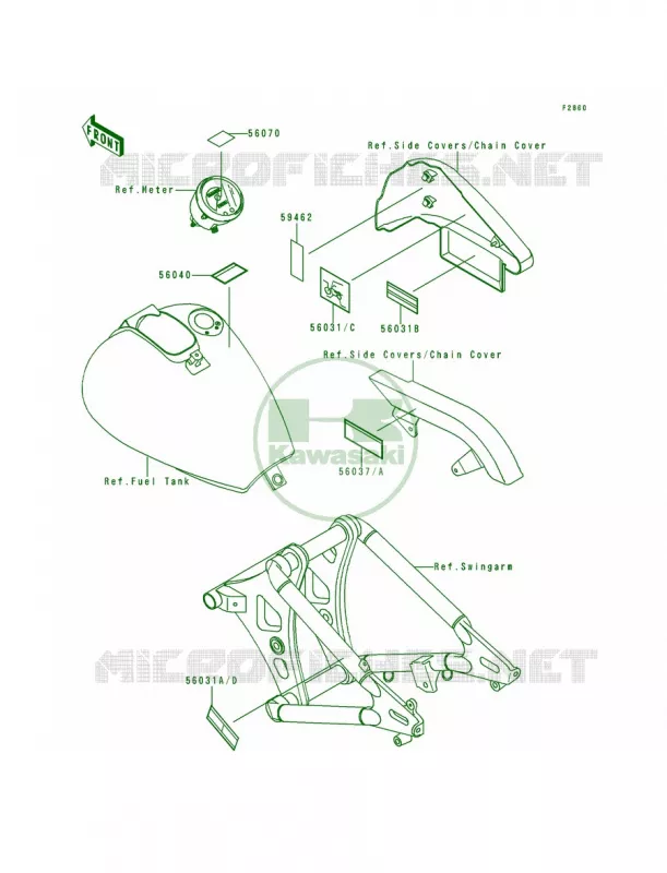 Labels Kawasaki MOTOS 800 1999 Vulcan 800  VN800-A5