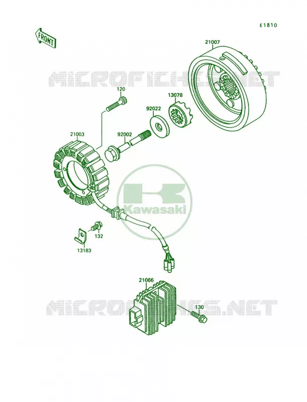 Generator Kawasaki MOTOS 1500 1998 Vulcan 1500  VN1500-A12
