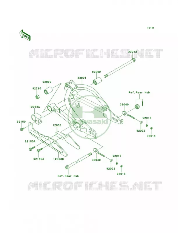 Swingarm Kawasaki MOTOS 110 2014 KLX110  KLX110CEF